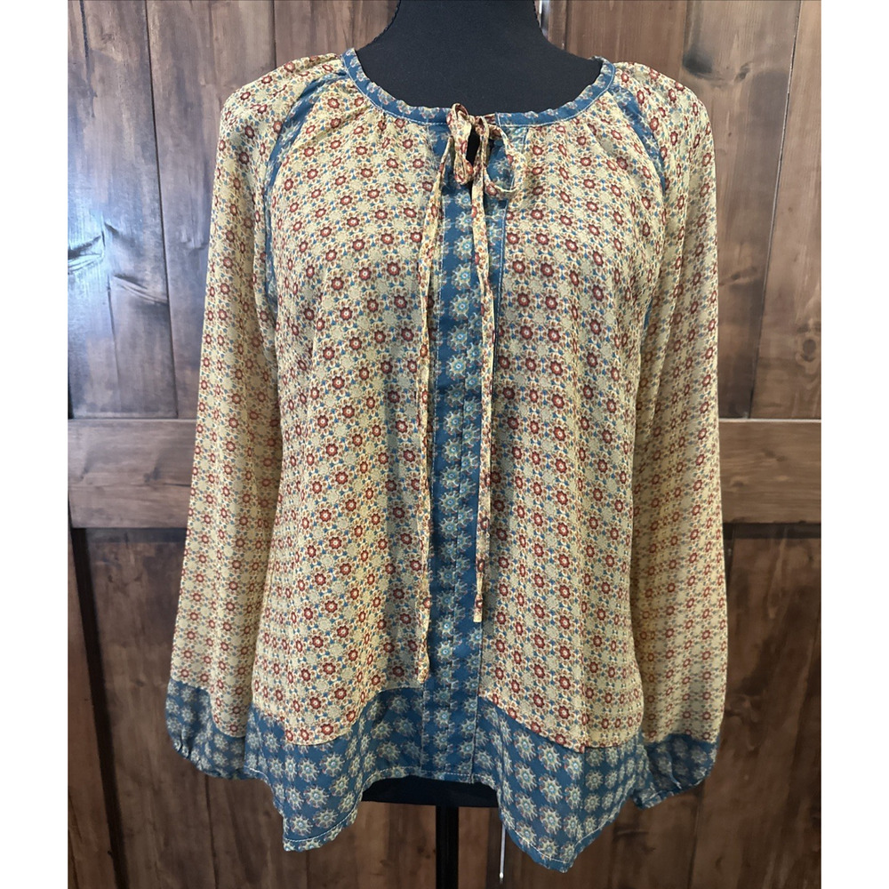 Altar'd State Tunic Long Sleeve women Size XS Boho‎ lightweight